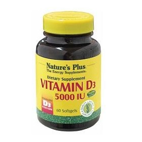Nature's Plus Vitamina D3 5000 UI Integratore 60 Capsule