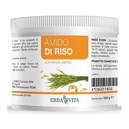 Erba Vita Amido Di Riso Per Uso Esterno Barattolo 300 g