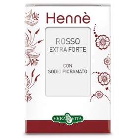 Erba Vita Henné Color Tintura Capelli Rosso Naturale Extra Forte 100 g