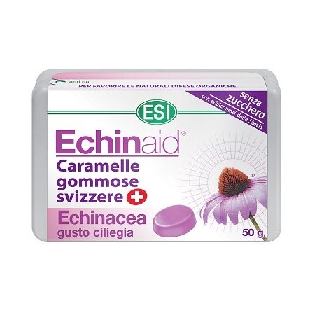 Esi Echinaid Caramelle Gommose Svizzere Gusto Ciliegia Integratore Difese Naturali dell'Organismo 50
