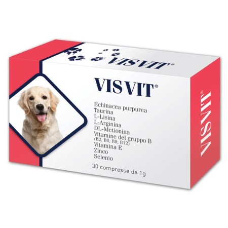 Aurora Biofarma Visvit Integratore Difese Fisiologiche Cani e Gatti 30 Compresse