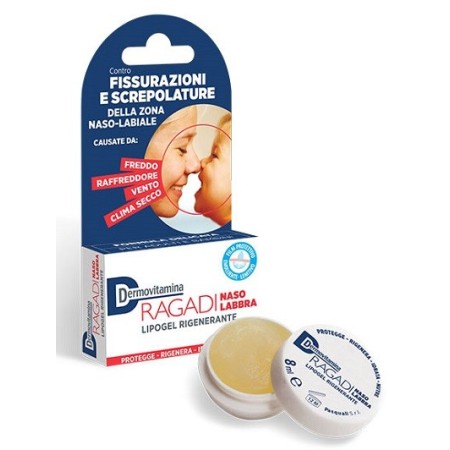 Dermovitamina Ragadi Naso Labbra Balsamo Riparatore 8 ml