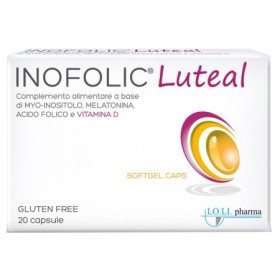 Inofolic Luteal Integratore di Myo-Inositolo 20 Capsule Molli