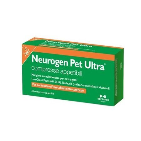 Neurogen Pet Ultra NBF Mangime Complementare Contro l’invecchiamento Cerebrale 30 compresse appetibi