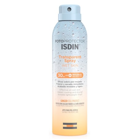 Fotoprotector ISDIN Spray Trasparente Wet Skin SPF 30 Protezione Corpo 250 ml