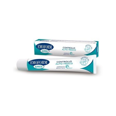 Emoform Dentifricio Alifresh per il Controllo dell'Alito Fresco Gusto Menta 75 ml