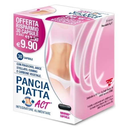 Pancia Piatta Act IntegratoreTransito Intestinale 30 Capsule