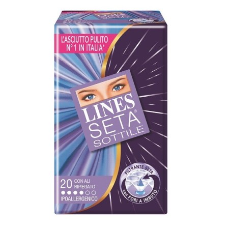 Lines Seta Assorbenti Sottili Con Ali 20 Pezzi