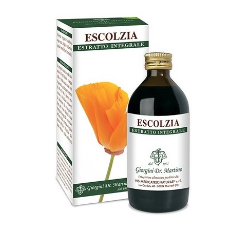 Dr. Giorgini Escolzia Estratto Integrale Integratore Rilassante 200 ml