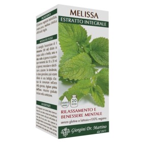 Dr. Giorgini Melissa Estratto Integrale Integratore Benessere Mentale 200 ml