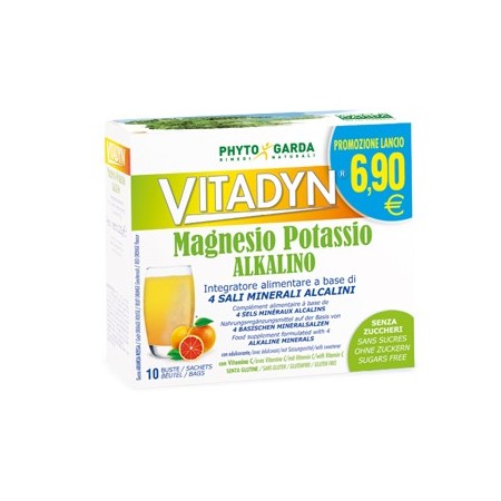 Vitadyn Magnesio Potassio Integratore 10 Bustine 6 g
