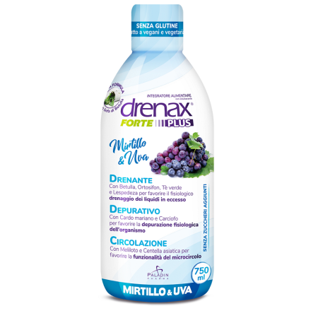 Drenax Forte Mirtillo Plus Integratore Drenante 750 ml