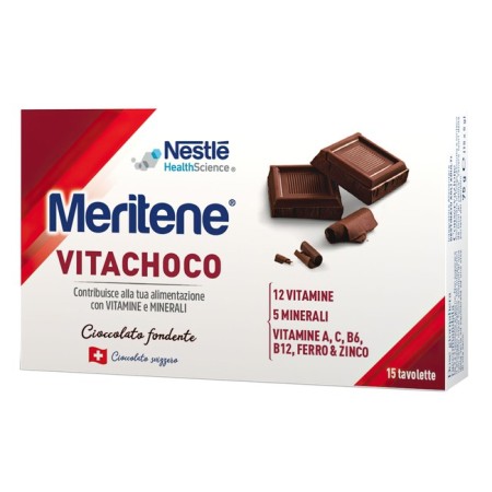 Meritene Vitachoco Fondente Integratore Multivitaminico 15 Cioccolatini