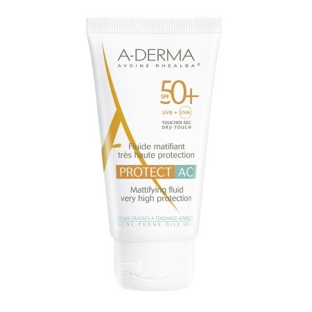 A-Derma Protect AC Fluido Solare Viso Opacizzante SPF 50  40