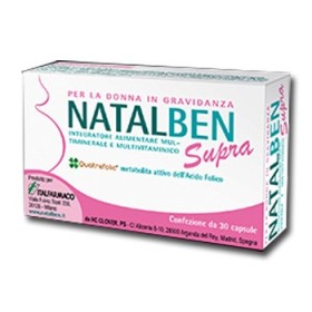 Natalben Supra Integratore Gravidanza 30 Capsule Molli