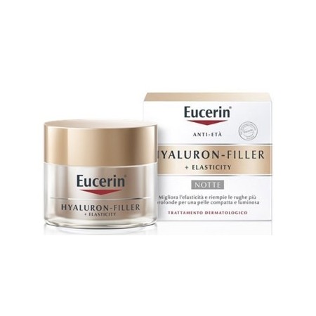 Eucerin Hyaluron-Filler Elasticity Crema Notte Viso Anti-età 50 ml