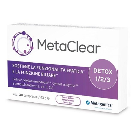 Metaclear Integratore Funzionalità Epatica 30 Compresse