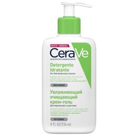 CeraVe Detergente Idratante Viso Pelle da Normale a Secca, con Acido Ialuronico e Ceramidi  263 ml