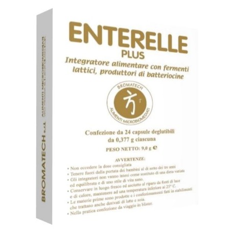 Enterelle Plus Integratore di Fermenti Lattici 24 Capsule