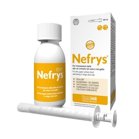 Nefrys Benessere Vie Urinarie Cani e Gatti Con Siringa Dosatrice 100 ml