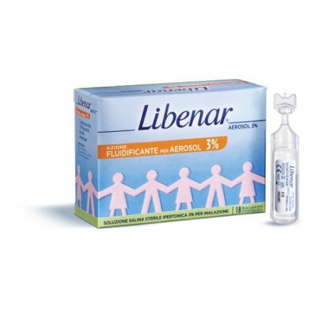 Libenar Aerosol 3% Fiale Soluzione Salina Ipertonica 18 Flaconcini