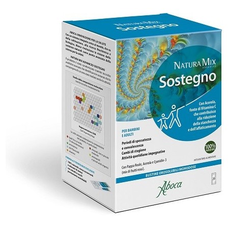 Natura Mix Aboca Advanced Sostegno Integratore Ricostituente 20 Bustine Orosolubili