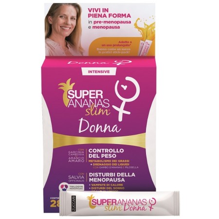 Super Ananas Slim Donna Per Il Controllo del Peso 28 Stickpack da 10 ml