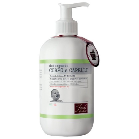 Fiocchi di Riso Detergente Corpo e Capelli Talco 400 ml