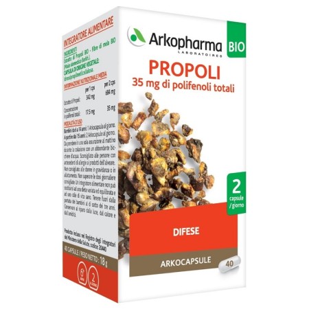 Arkocapsule Propoli Bio Integratore Difese Immunitarie 40 Capsule