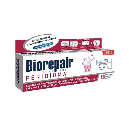 Biorepair Peribioma Dentifricio con Probiotici e Vitamine 75 ml
