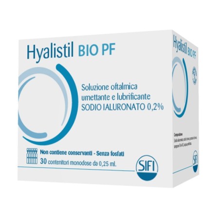 Hyalistil Bio PF Soluzione Oftalmica Umettante Lubrificante 0,2% Sodio ialuronato 30 Flaconcini Mono
