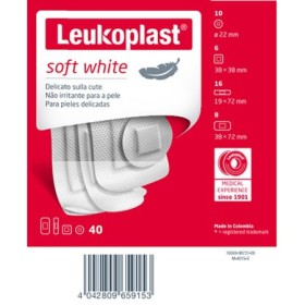 Leukoplast Soft Cerotti Delicati in Tessuto 40 Pezzi Assortiti