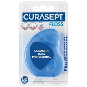 Curasept Floss Professional Filo Interdentale con Passafilo e Spugna 50 m
