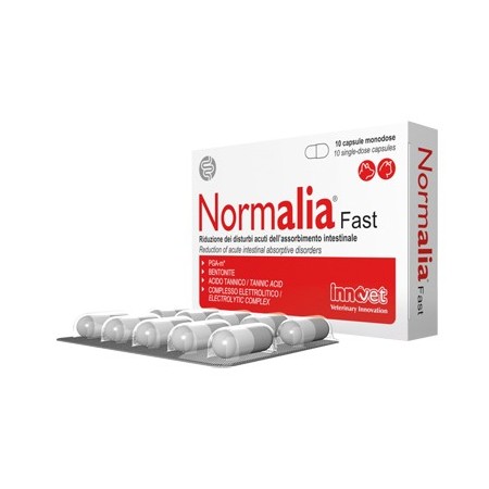 Normalia Fast Riduzione Disturbi Acuti Dell'Assorbimento Intestinale Cane e Gatto 10 Capsule