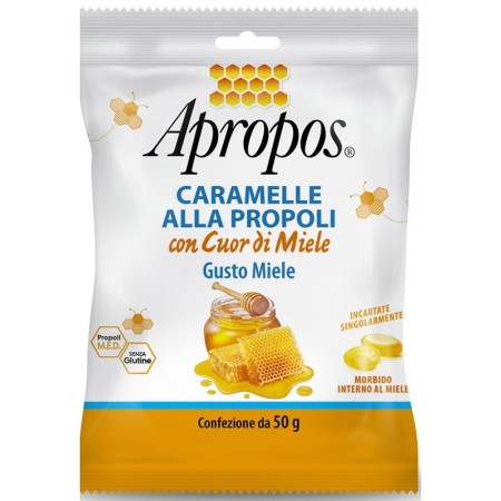 Apropos Caramelle Dure alla Propoli Con Cuor di Miele 50 g