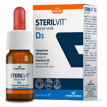 Sterilvit D3 Gocce Orali Integratore di Vitamina D 5 ml