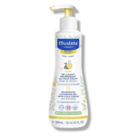 Mustela Gel Detergente Nutriente Corpo Bambini con Pelle Secca 300 ml