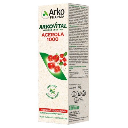 Arkovital Acerola Integratore 20 Compresse Effervescenti