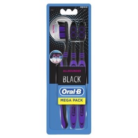 Oral-B Spazzolino Manuale Allrounder Black 3 Pezzi