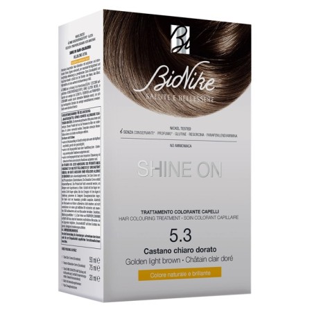 Bionike Shine On 5.3 Castano Chiaro Dorato Trattamento Colorante Capelli