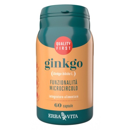 Erba Vita Ginkgo Integratore Microcircolo 60 Capsule