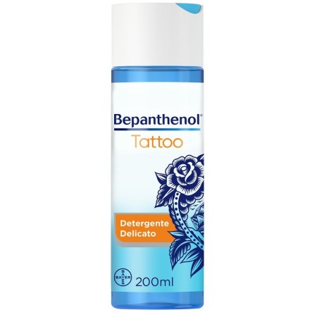 Bepanthenol Tattoo Detergente Delicato Per Tatuaggio Con Pantenolo, Protegge, Idrata e Rigenera la P