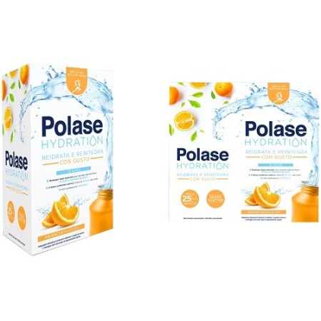 Polase Hydration Integratore Energizzante con Magnesio e Potassio Gusto Arancia 12 Bustine