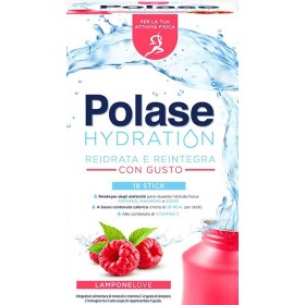 Polase Hydration Integratore Energetico con Magnesio e Potassio Gusto Lampone 12 Bustine