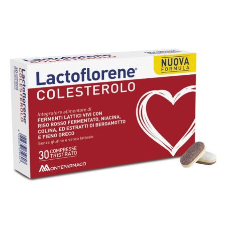 Lactoflorene Colesterolo Integratore Fermenti Lattici e Riso Rosso 30 Compresse