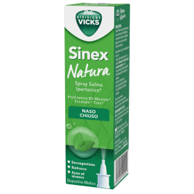 Vicks Sinex Natura Spray Salino Ipertonico Naso Chiuso 20 ml
