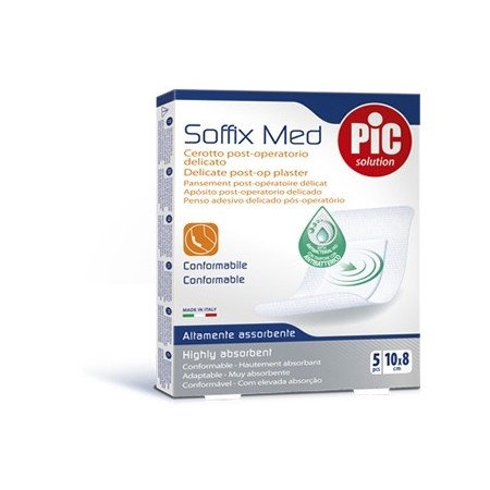 Pic Soffix Med Cerotto Post Operatorio Delicato 10x8 cm 5 Pezzi