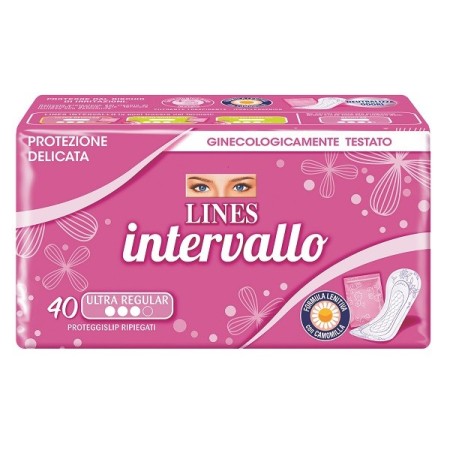 Lines Intervallo 40 Salvaslip Ripiegati