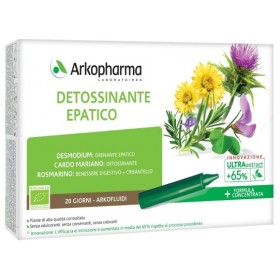 Arkofluidi Detossinante Epatico Integratore Fegato 20 Flaconcini