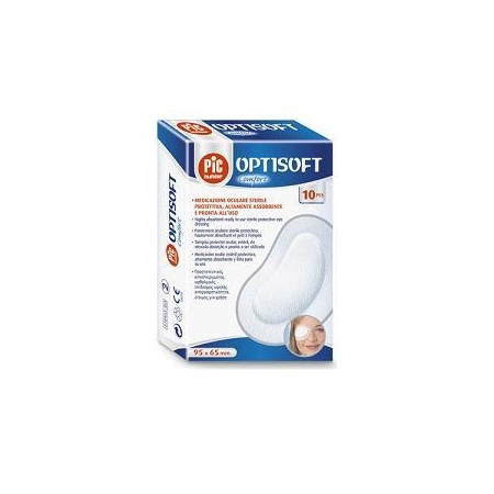 Pic Optisoft Comfort  Medicazione Oculare Adesiva Sterile 95x65mm 10 pezzi